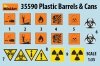 MiniArt 35590 Plastic Barrels & Cans 1/35